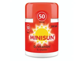 Minisun D-Vitamiini 50 mikrog purutabletti 200 kpl