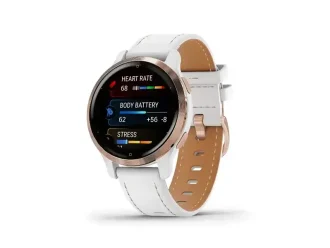 Garmin Venu 2S ruusukulta ja valkoinen, urheilukello